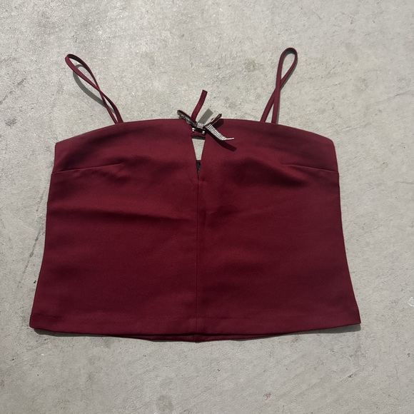 H&M Burgundy Camisole Top - Picture 1 of 4